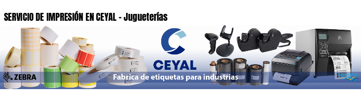 SERVICIO DE IMPRESIÓN EN CEYAL - Jugueterías