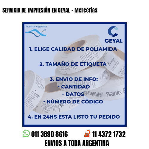 SERVICIO DE IMPRESIÓN EN CEYAL – Mercerías