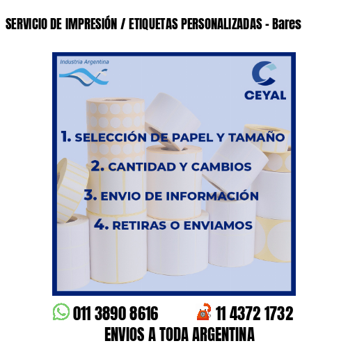 SERVICIO DE IMPRESIÓN / ETIQUETAS PERSONALIZADAS – Bares