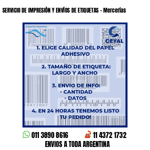 SERVICIO DE IMPRESIÒN Y ENVÍOS DE ETIQUETAS – Mercerías