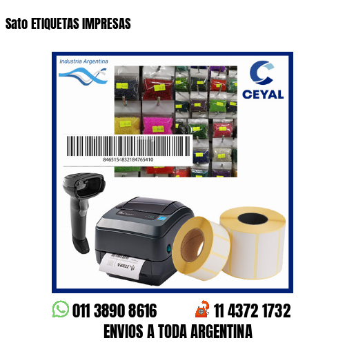 Sato ETIQUETAS IMPRESAS