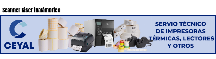 Scanner láser inalámbrico