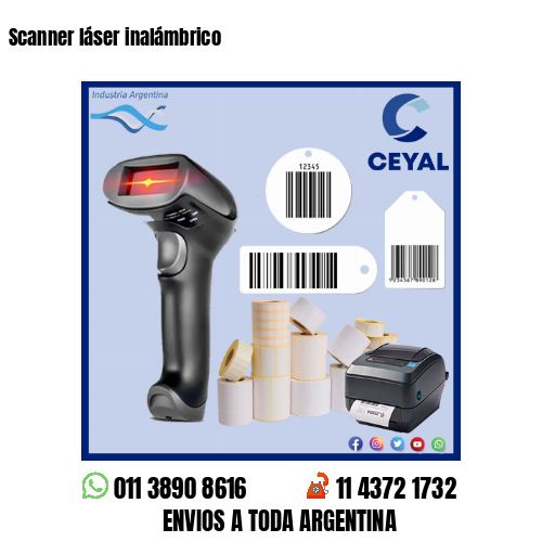 Scanner láser inalámbrico
