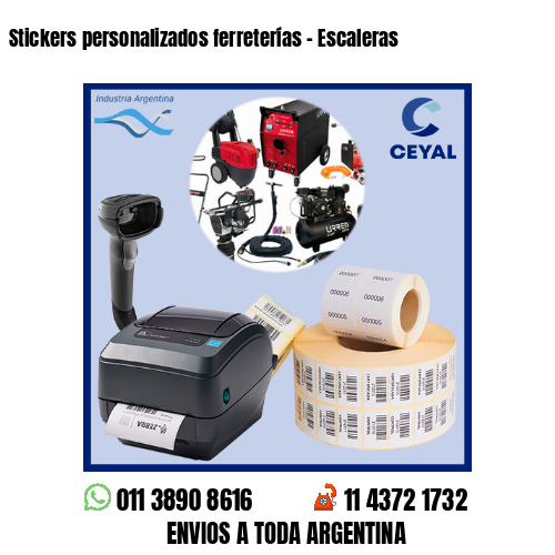 Stickers personalizados ferreterías – Escaleras