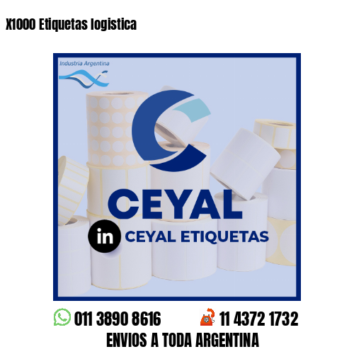 X1000 Etiquetas logistica