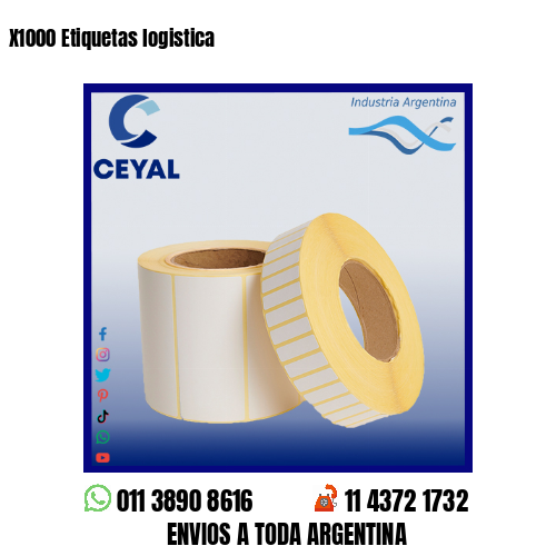 X1000 Etiquetas logistica