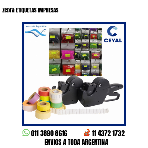 Zebra ETIQUETAS IMPRESAS