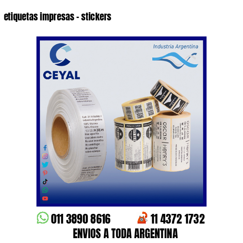 etiquetas impresas – stickers