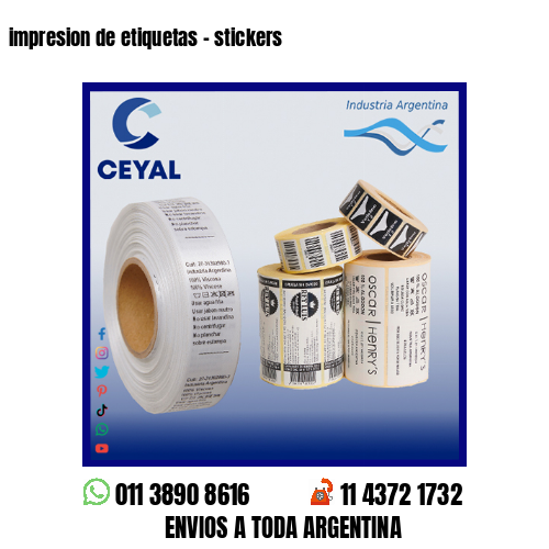 impresion de etiquetas – stickers