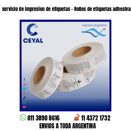 servicio de impresion de etiquetas – Rollos de etiquetas adhesivas