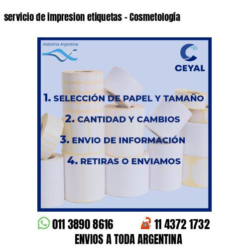 servicio de impresion etiquetas – Cosmetología