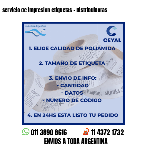 servicio de impresion etiquetas – Distribuidoras