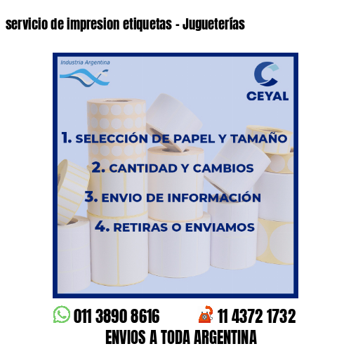 servicio de impresion etiquetas – Jugueterías