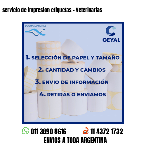 servicio de impresion etiquetas – Veterinarias