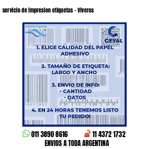 servicio de impresion etiquetas – Viveros
