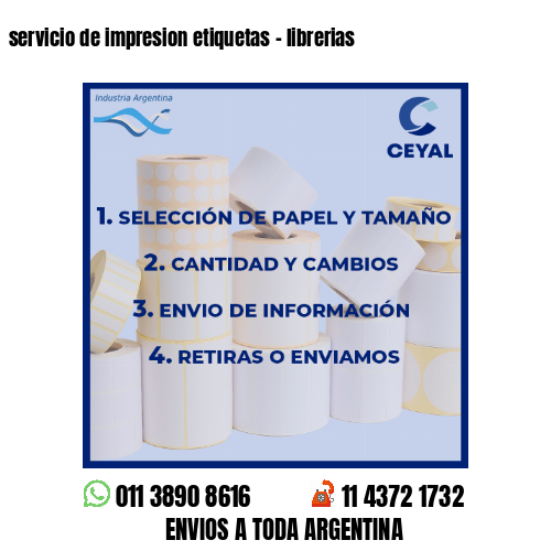 servicio de impresion etiquetas – librerias