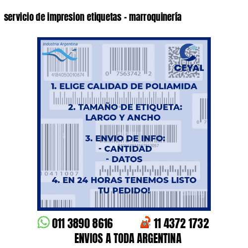 servicio de impresion etiquetas – marroquinería