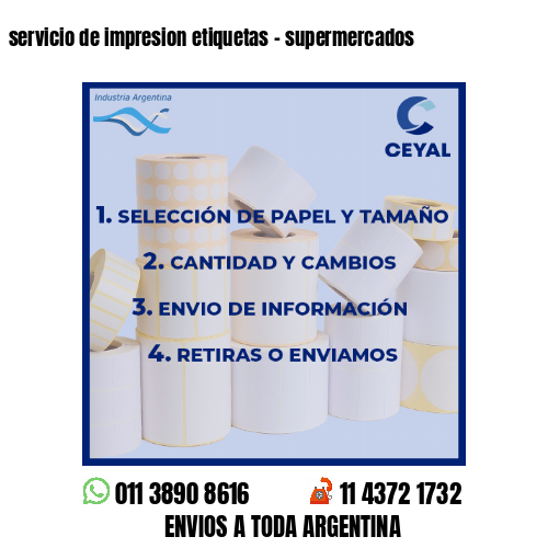 servicio de impresion etiquetas – supermercados