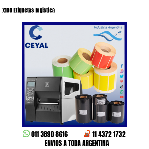 x100 Etiquetas logistica