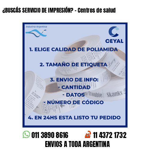 ¿BUSCÁS SERVICIO DE IMPRESIÓN? – Centros de salud