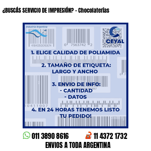 ¿BUSCÁS SERVICIO DE IMPRESIÓN? – Chocolaterías