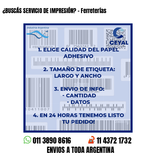 ¿BUSCÁS SERVICIO DE IMPRESIÓN? – Ferreterías