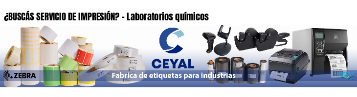¿BUSCÁS SERVICIO DE IMPRESIÓN? - Laboratorios químicos