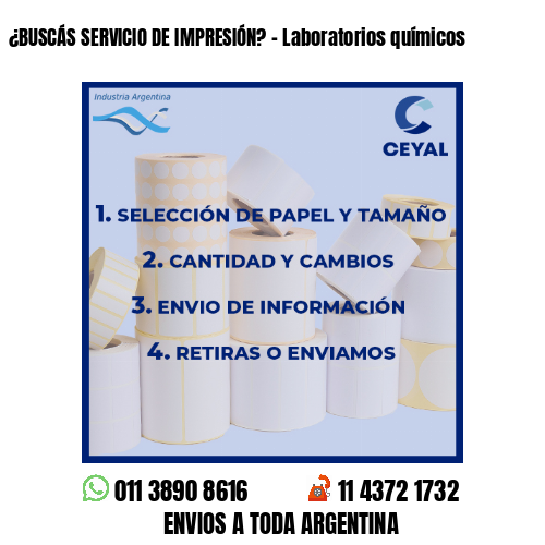 ¿BUSCÁS SERVICIO DE IMPRESIÓN? – Laboratorios químicos