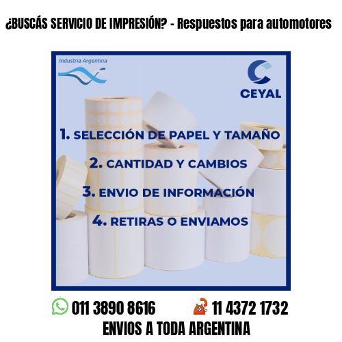¿BUSCÁS SERVICIO DE IMPRESIÓN? – Respuestos para automotores