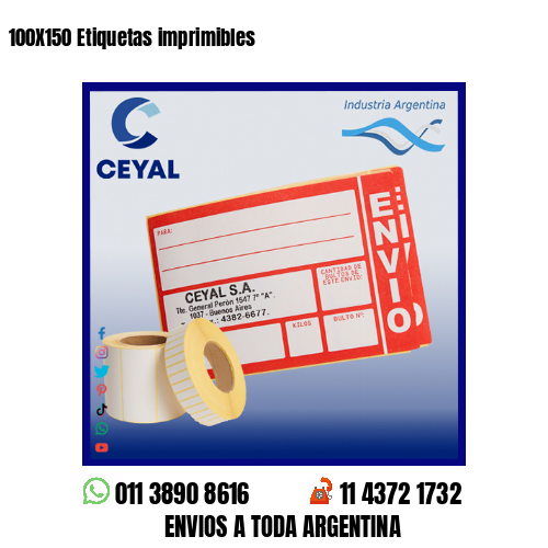 100X150 Etiquetas imprimibles