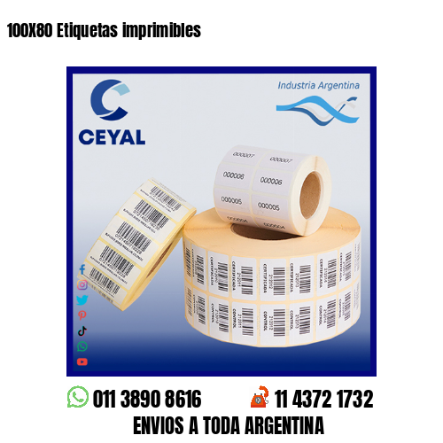 100X80 Etiquetas imprimibles