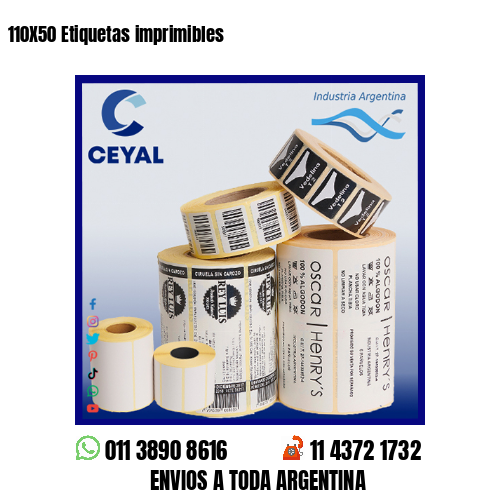 110X50 Etiquetas imprimibles