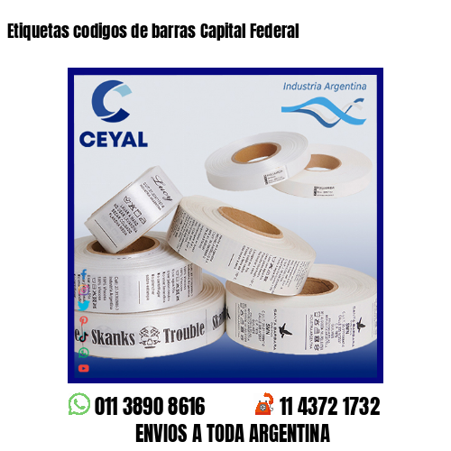 Etiquetas codigos de barras Capital Federal