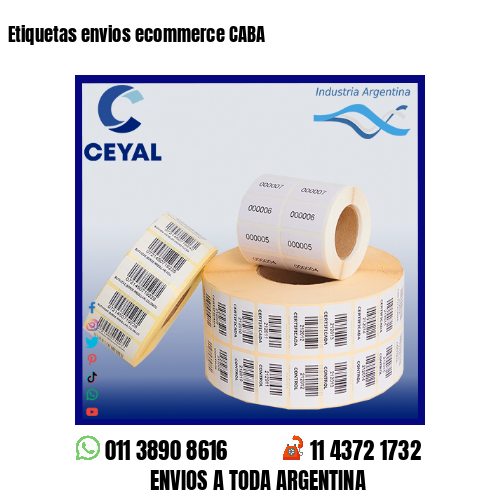 Etiquetas envios ecommerce CABA