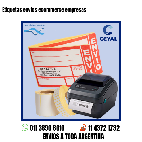 Etiquetas envios ecommerce empresas