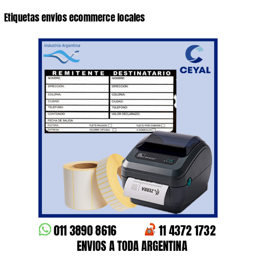 Etiquetas envios ecommerce locales