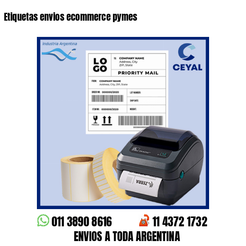 Etiquetas envios ecommerce pymes 