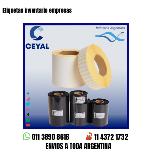 Etiquetas inventario empresas