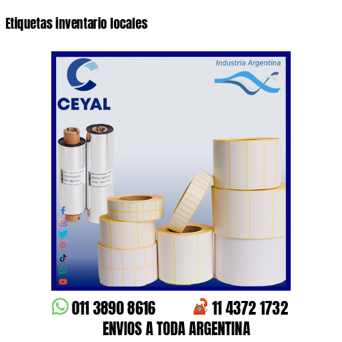 Etiquetas inventario locales