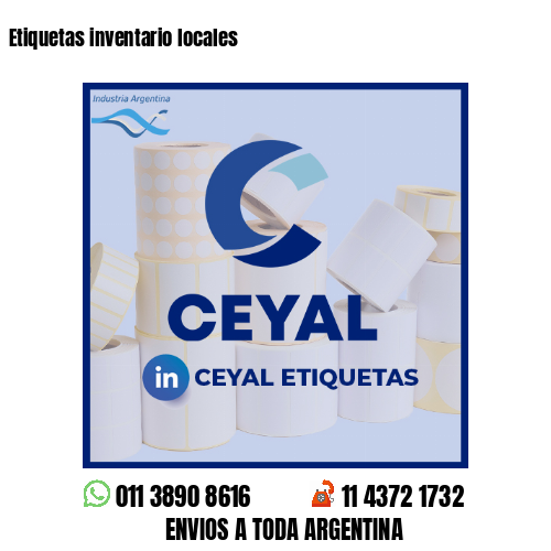 Etiquetas inventario locales 