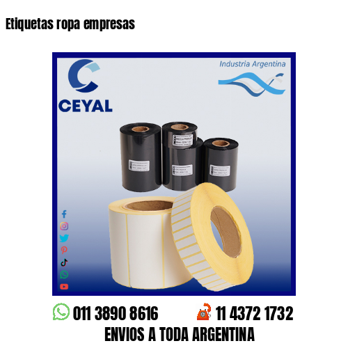 Etiquetas ropa empresas
