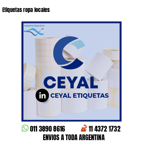 Etiquetas ropa locales