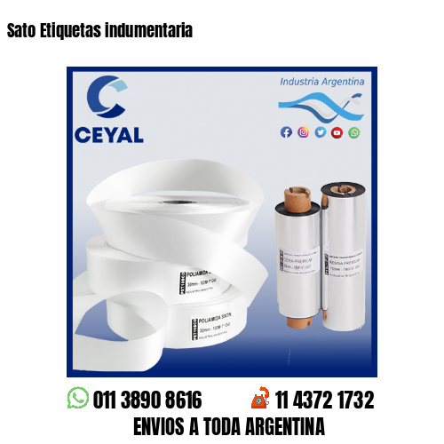 Sato Etiquetas indumentaria