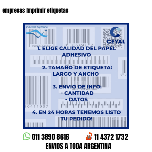 empresas Imprimir etiquetas