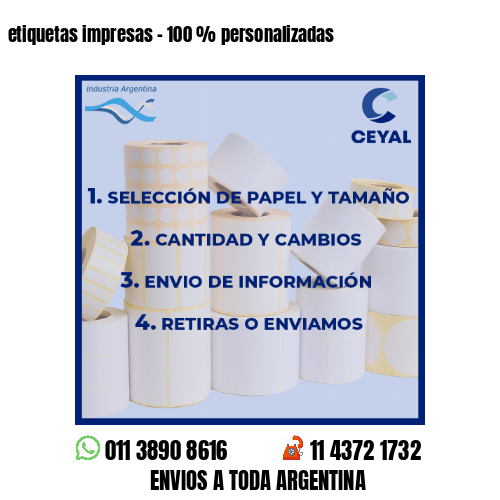 etiquetas impresas – 100 % personalizadas