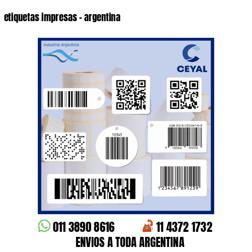 etiquetas impresas - argentina