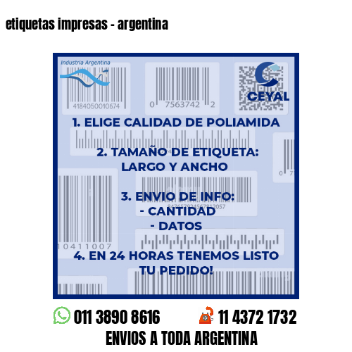 etiquetas impresas – argentina