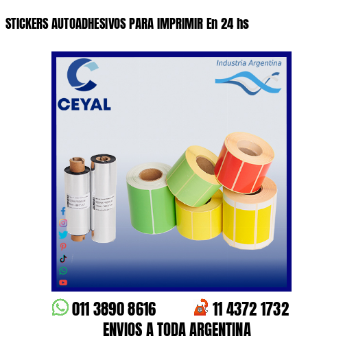 STICKERS AUTOADHESIVOS PARA IMPRIMIR En 24 hs