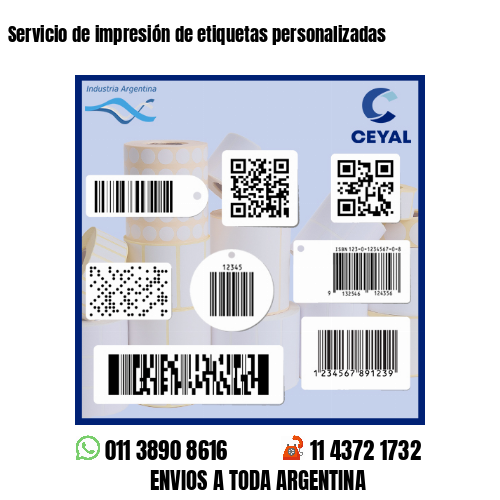 Servicio de impresión de etiquetas personalizadas