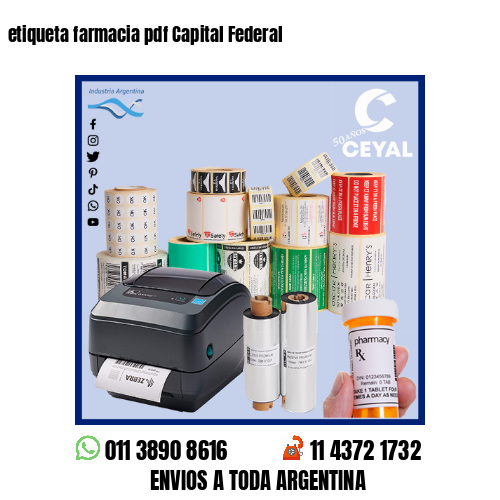 etiqueta farmacia pdf Capital Federal